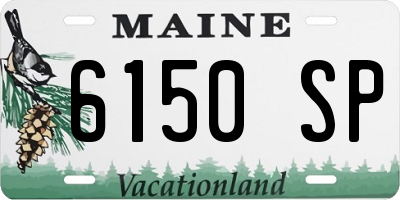 ME license plate 6150SP