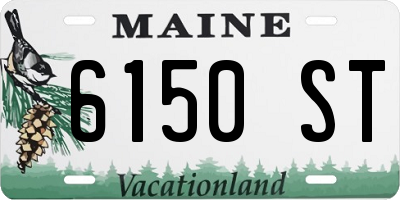 ME license plate 6150ST