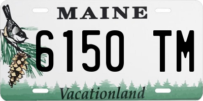 ME license plate 6150TM
