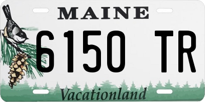ME license plate 6150TR