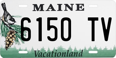 ME license plate 6150TV
