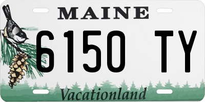 ME license plate 6150TY