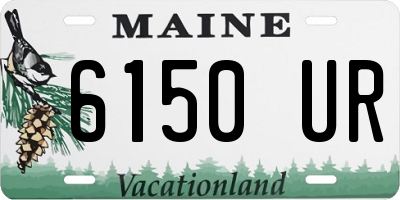 ME license plate 6150UR