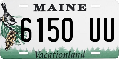 ME license plate 6150UU