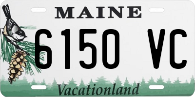 ME license plate 6150VC