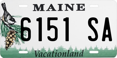 ME license plate 6151SA