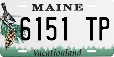 ME license plate 6151TP