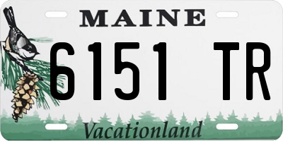 ME license plate 6151TR