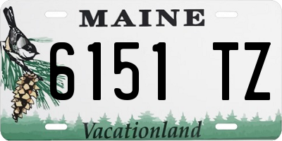 ME license plate 6151TZ