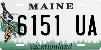 ME license plate 6151UA