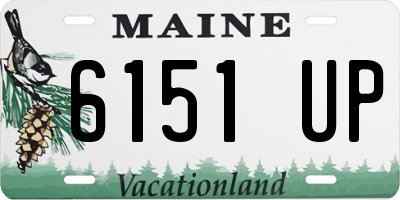 ME license plate 6151UP