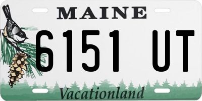 ME license plate 6151UT