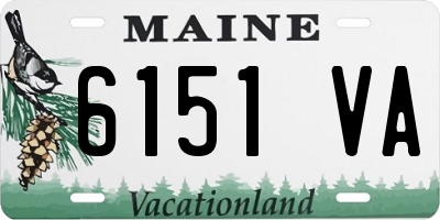 ME license plate 6151VA