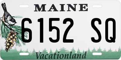 ME license plate 6152SQ