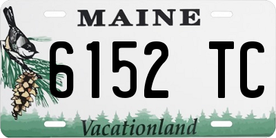 ME license plate 6152TC