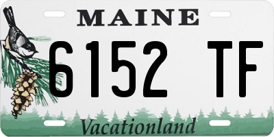 ME license plate 6152TF