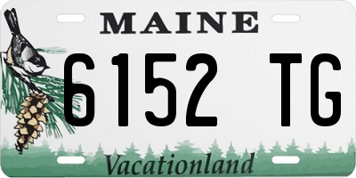ME license plate 6152TG