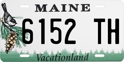 ME license plate 6152TH