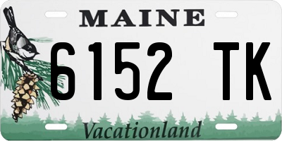 ME license plate 6152TK
