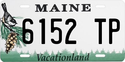 ME license plate 6152TP