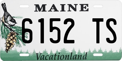 ME license plate 6152TS