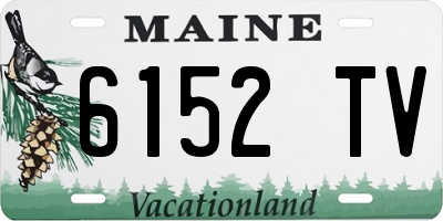 ME license plate 6152TV
