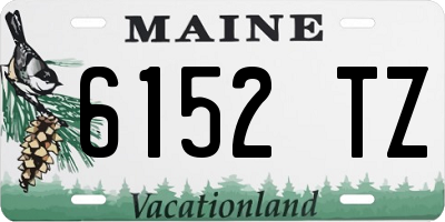 ME license plate 6152TZ