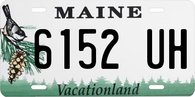 ME license plate 6152UH