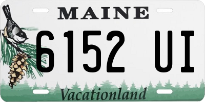 ME license plate 6152UI