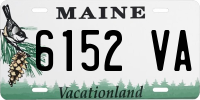 ME license plate 6152VA