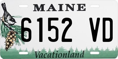 ME license plate 6152VD