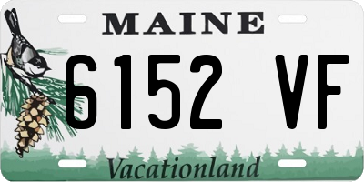 ME license plate 6152VF