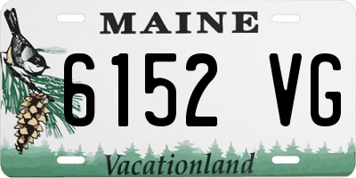 ME license plate 6152VG