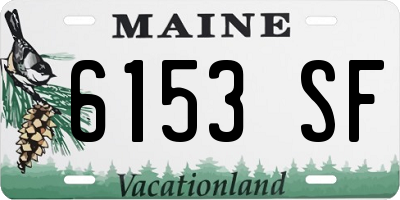 ME license plate 6153SF