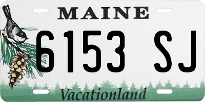 ME license plate 6153SJ