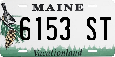 ME license plate 6153ST