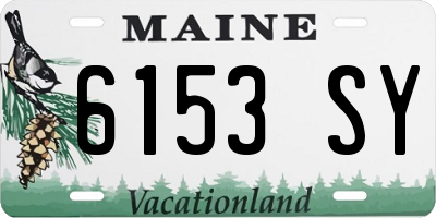 ME license plate 6153SY