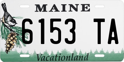ME license plate 6153TA