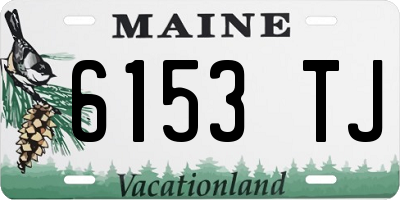 ME license plate 6153TJ