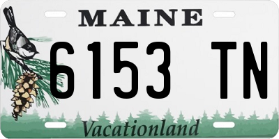 ME license plate 6153TN