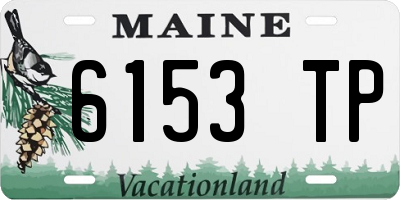 ME license plate 6153TP