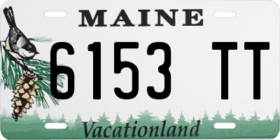 ME license plate 6153TT