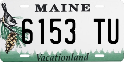 ME license plate 6153TU