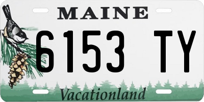 ME license plate 6153TY