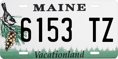 ME license plate 6153TZ