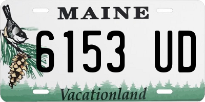 ME license plate 6153UD