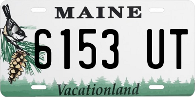 ME license plate 6153UT