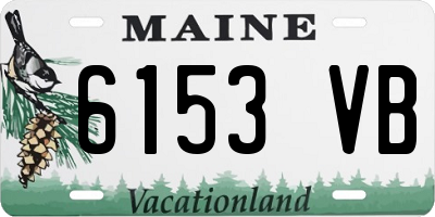 ME license plate 6153VB