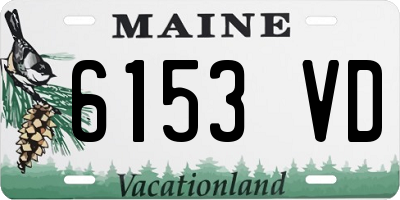 ME license plate 6153VD