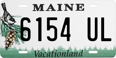 ME license plate 6154UL